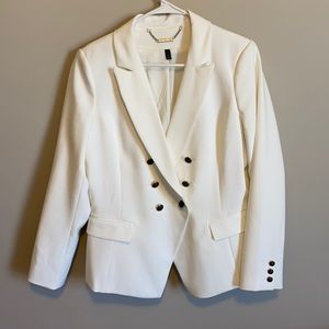 White House Black Market NWOT White Jacket size 14
